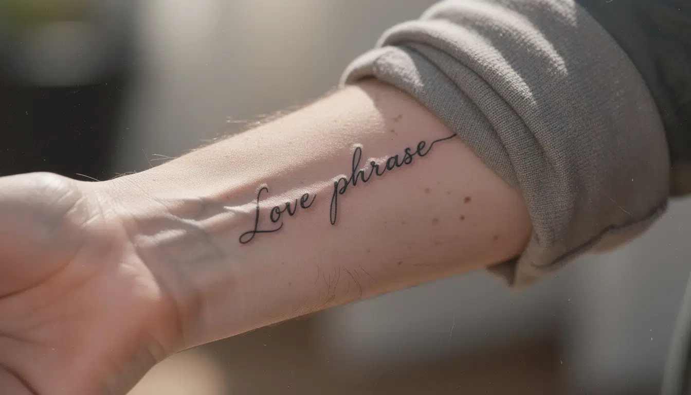 découvrez comment choisir la phrase d'amour idéale pour votre tatouage, avec des conseils sur le design et l'emplacement parfait pour un rendu unique et significatif.