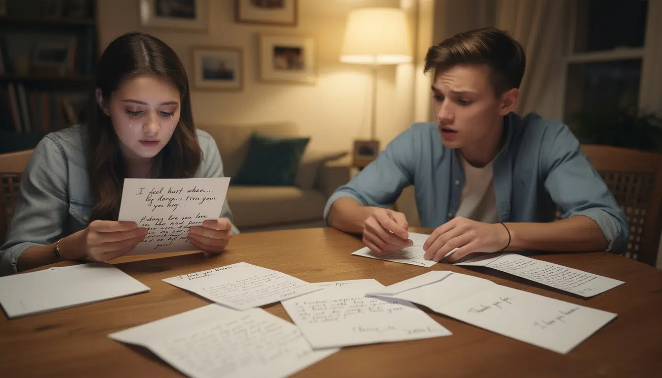 découvrez comment exprimer vos émotions avec douceur et compréhension grâce à des lettres touchantes, pour surmonter ensemble les défis d'une relation en crise.