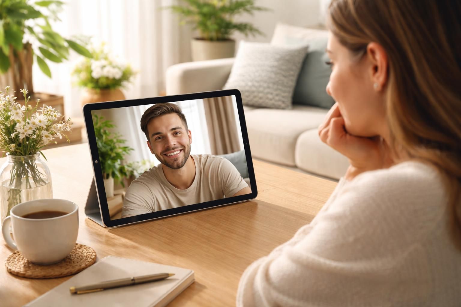 découvrez comment l'ipad air facilite les rendez-vous en visio pour les couples à distance grâce à son cadre parfait, alliant design et performance.