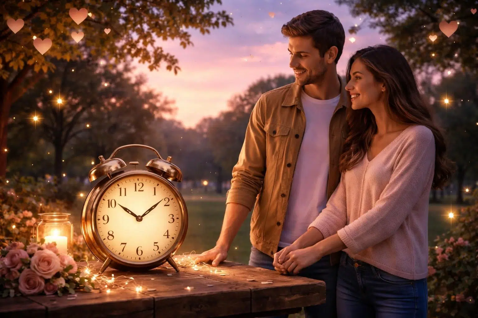 découvrez la signification de 10h10 en amour et recevez un message spécial de l'univers pour guider votre vie amoureuse.