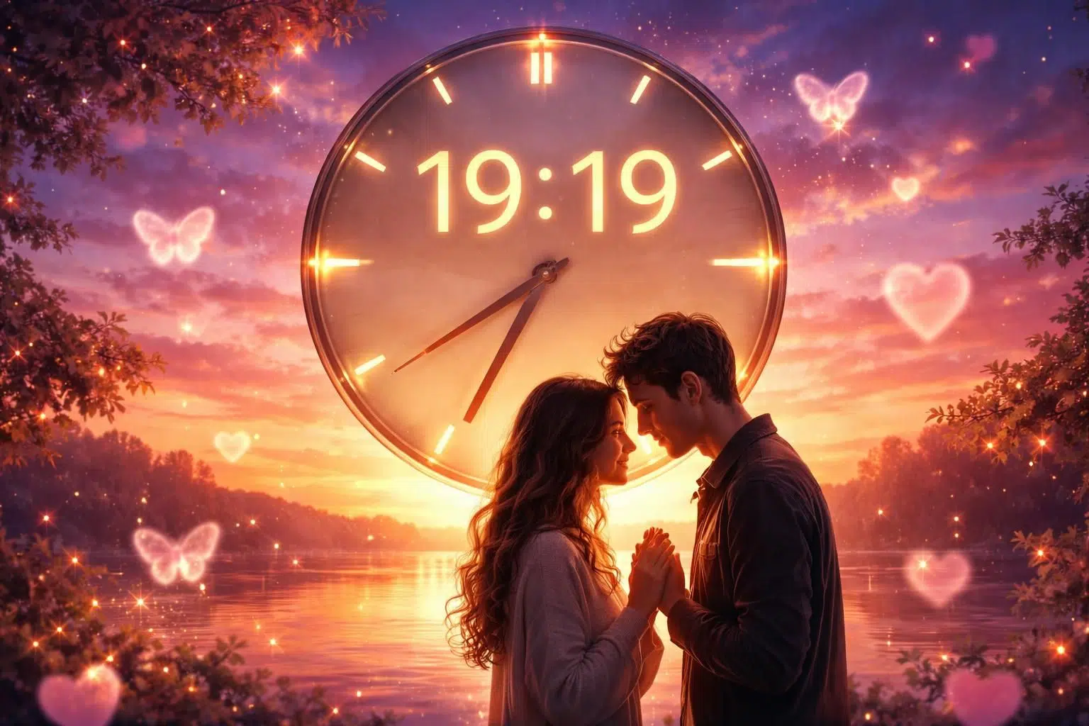 découvrez la signification en amour de l'heure miroir 19h19, un symbole puissant révélant des messages secrets pour votre vie sentimentale.